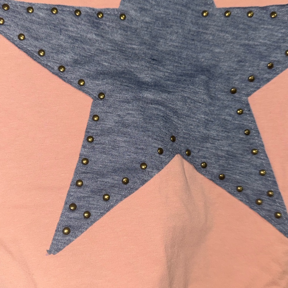 Pink T-Shirt with Blue Star - Picture 3 of 5
